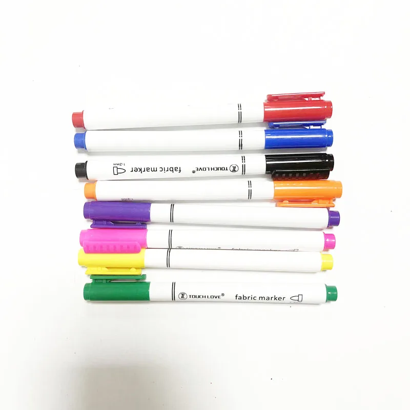 New Arrival Customize Your Own Brand Available 1mm Writing Width Round Toe Tip T-shirt Markers