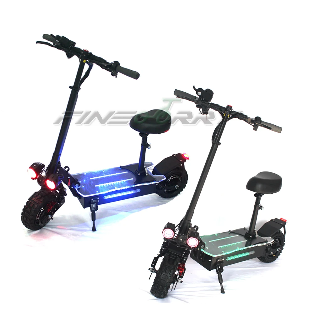 60V 5600W 80km/h  wuxing off road fat tire electric e scooter EU US warehouse with CE FCC OEM ODM Drop shipping
