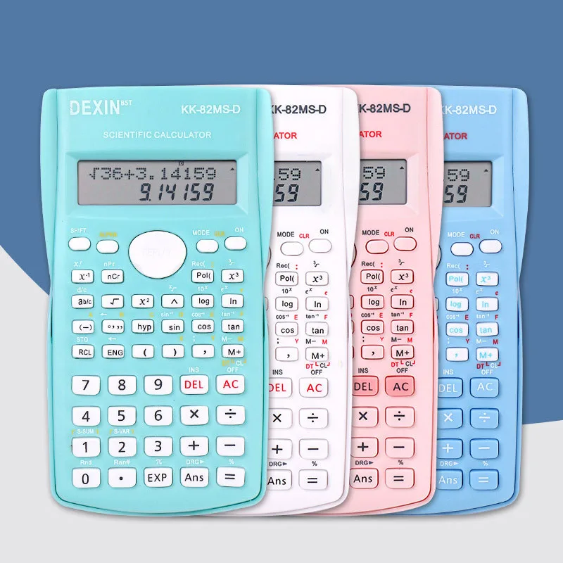 2022 School Engineering Scientific Calculator Students Stationary Calculating Tools Lcd Display Exam Creative Color Calculator