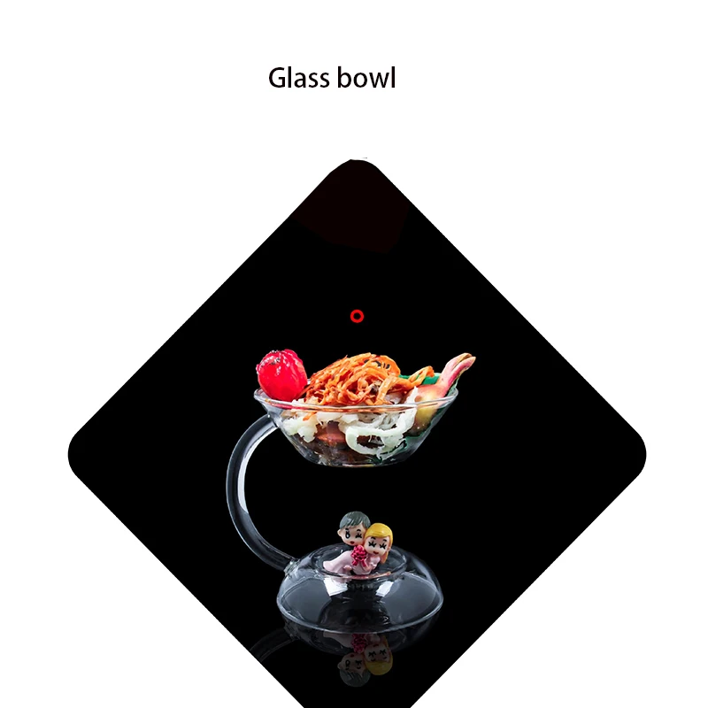 Wholesale high borosilicate glass bowls restaurant with characteristic tableware