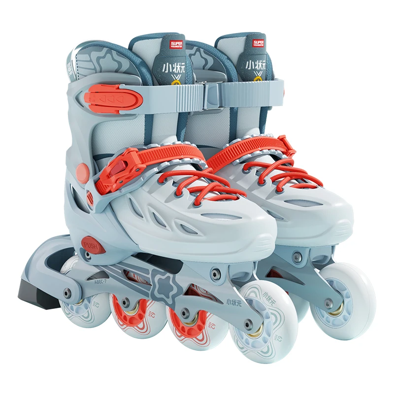 New Design PU Wheels CNC Aluminum Frame Inline Roller Skates Shoes High Hardness PP Shell  Adjustable Inline Skates Shoes