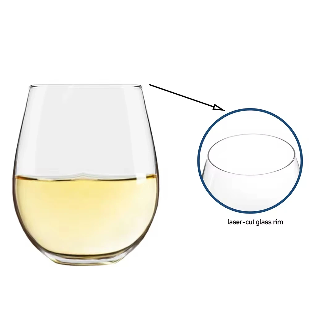 150 Glass Factory Wholesale Logo Custom Stemless Wine Glass Personalized Stemless Wine Glass Set For Wedding