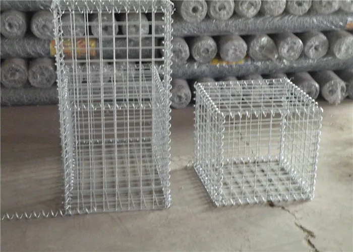 Corrosion Resistant 5cmx10cm Size 1mx0.8mx0.3m Welded Gabion Baskets