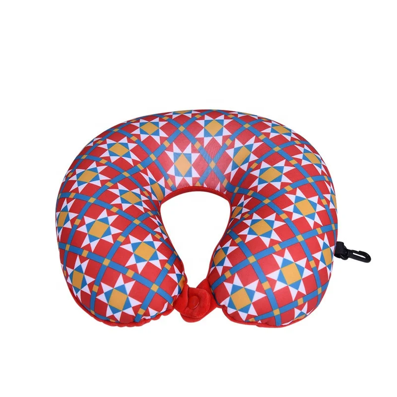 Spandex microbead neck support travel pillow