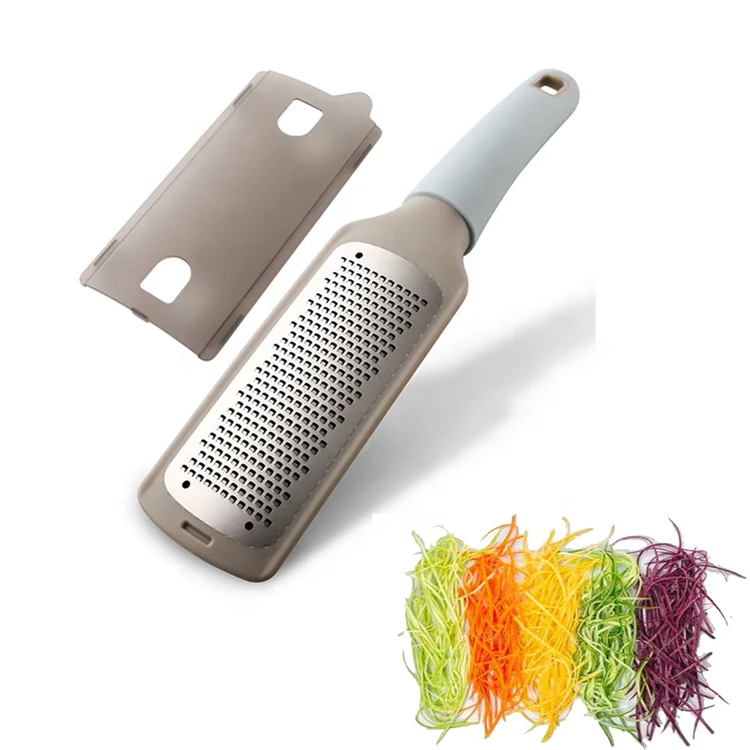 High Quality Stainless Steel Manual Vegetable Cheese Grater with Soft Rubber Handle Kitchen Accessory Food Fruit Commercial Use