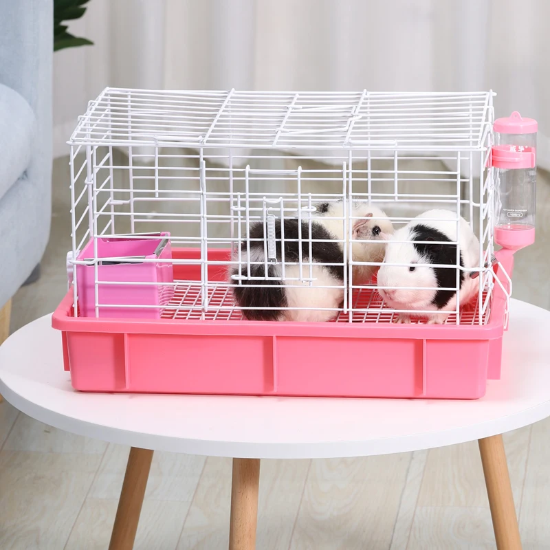 Amazon hot sale TU2 pet small animals cage house large cage for rabbits breeding guinea pig rabbit cage indoor