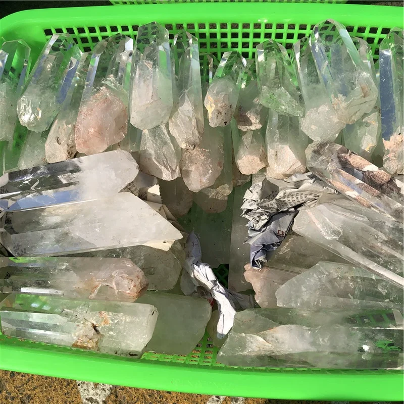Natural Carved Rough Clear Quartz Terminated Healing Crystal Points