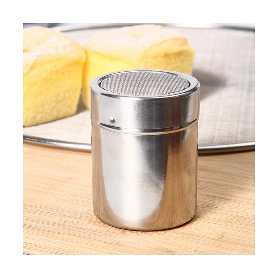 
Silver Round Pp Dust Fine Mesh Cover Custom Small Kitchen Clear Seasoning Pot 
