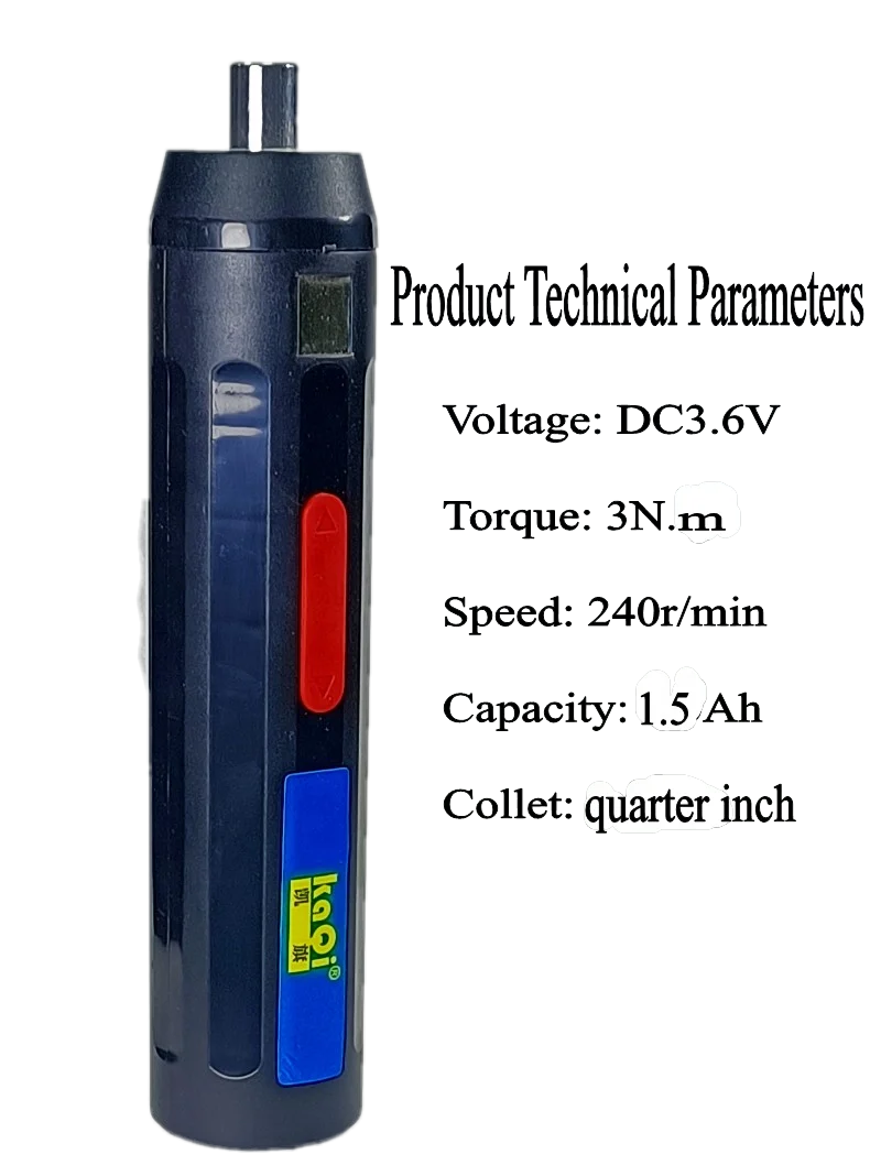KQ-24001  DIY tools Mini cordless screwdriver machine 4.2V Rechargeable Lithium Battery screwing electric screwdriver set
