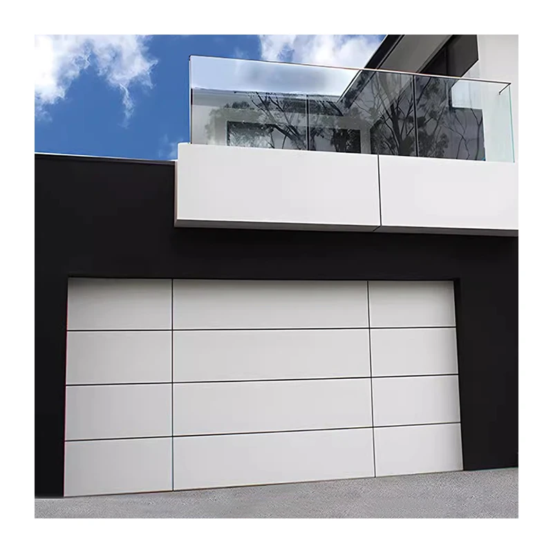 Home Master High Quality Aluminum Overhead Garage Doors 16x7 and 8x7 Sectional Modern Design Finished Surface Wholesale