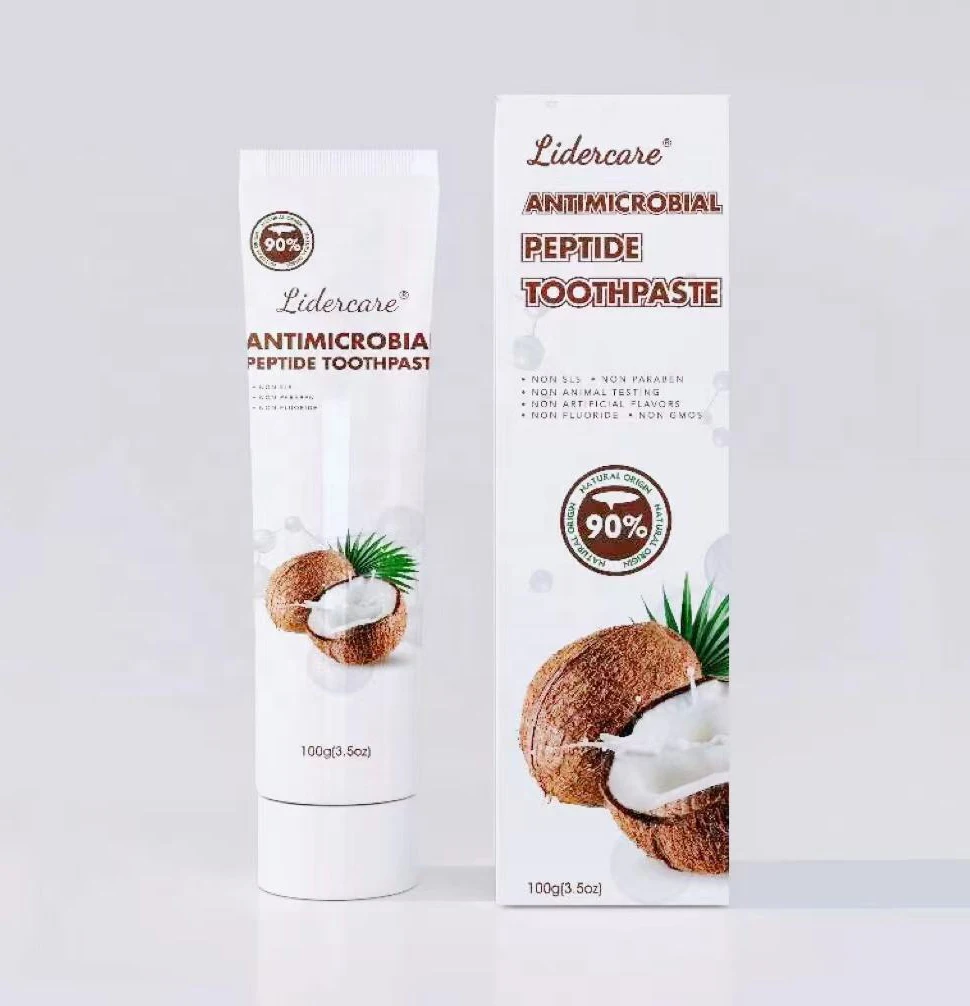 100g Own Brands Organic Activated Peptide Toothpaste Teeth Whitening Foam Toothpaste Manufacturer