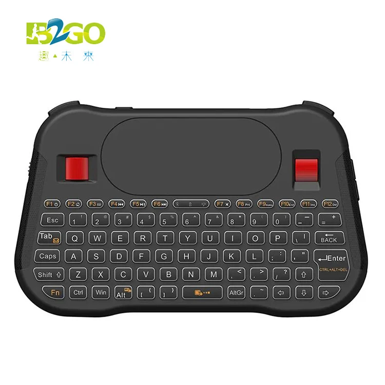 Factory Wholesale Mini Keyboard 7 Colors Backlight T18 + 2.4G Wireless Touchpad Air Mouse Work for Android TV