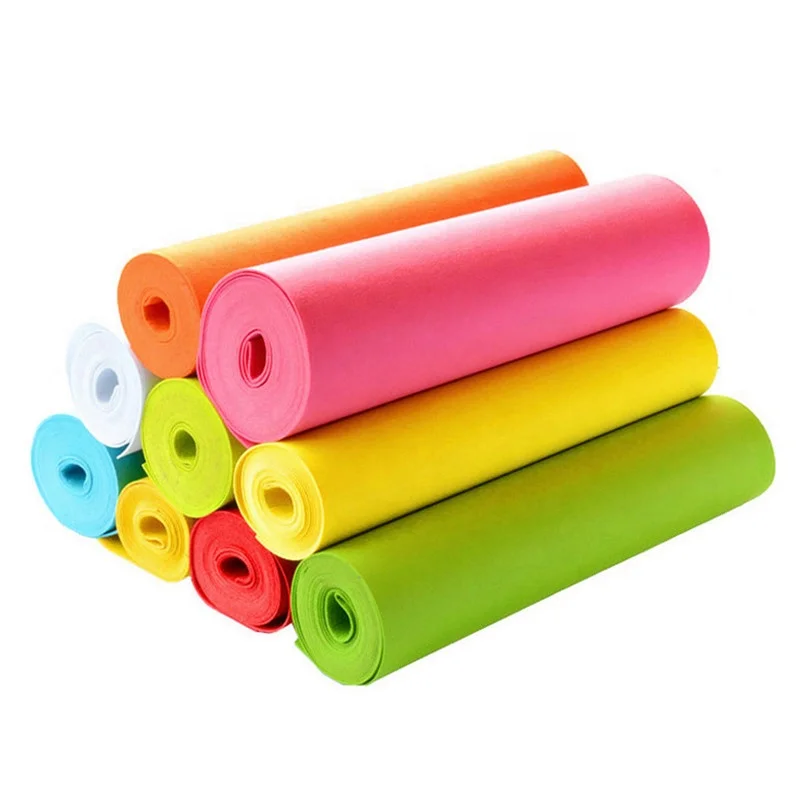 Wholesale High Quality Eco Friendly Polyester Waterproof Colored Felt Needle Punched Non Woven Fabric For Home Textile Garment