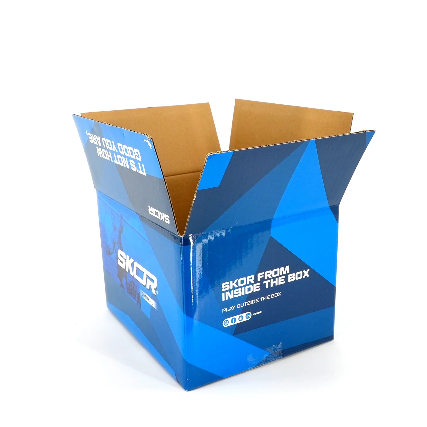 Corrugated Logo Packaging Rigid Cardboard Carton Boxes Electronic Shipping Box