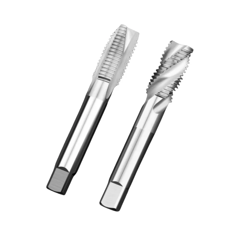 HSS Spiral Flute Tap Thread Taps 3/8-24 UNF 2B Uncoated Machine Spiral Flutes Threading Tap Screw for Aluminum Metals Processing