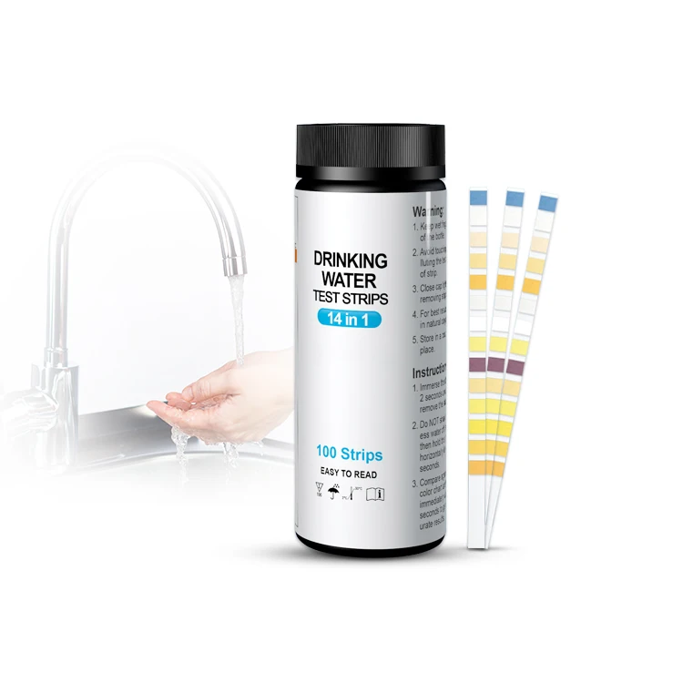 Hot Sale 14 in 1 Water Test Strip Kit Chlorine Drink Water Chlorine Test for Home Use and  Swimming Pool