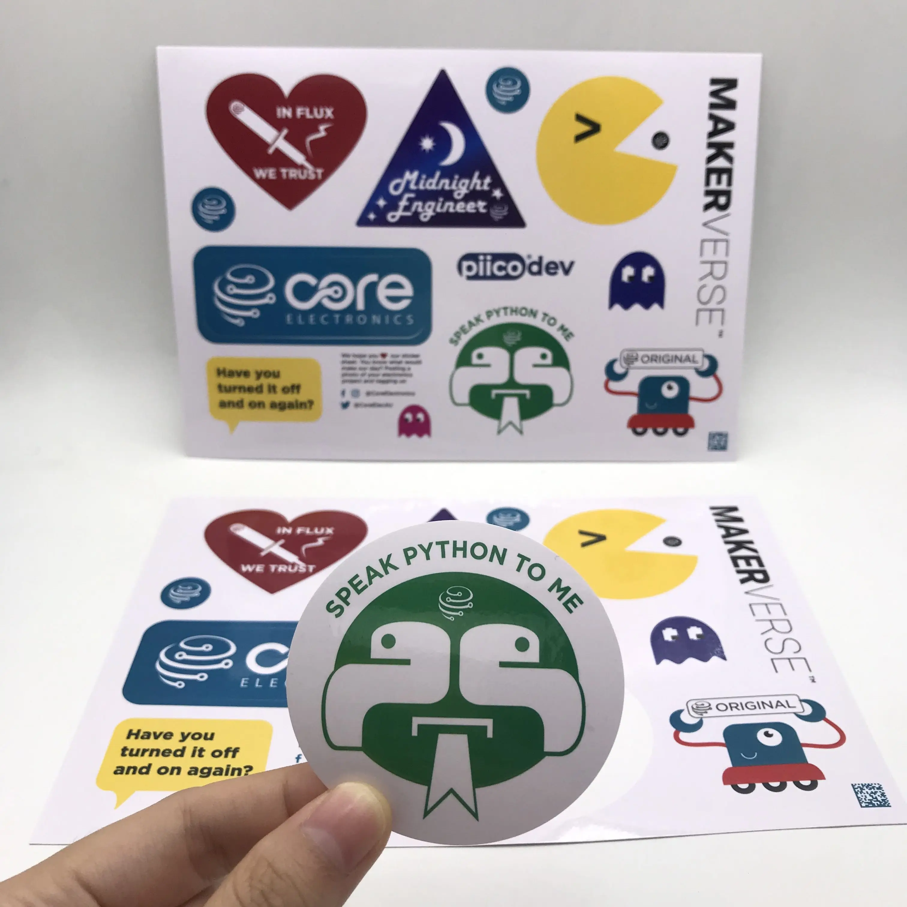 Art Half  Custom Printing Waterproof Sheet  Vinyl Stickers Die Cut Label Logo Stickers Adhesive PVC Label Sticker