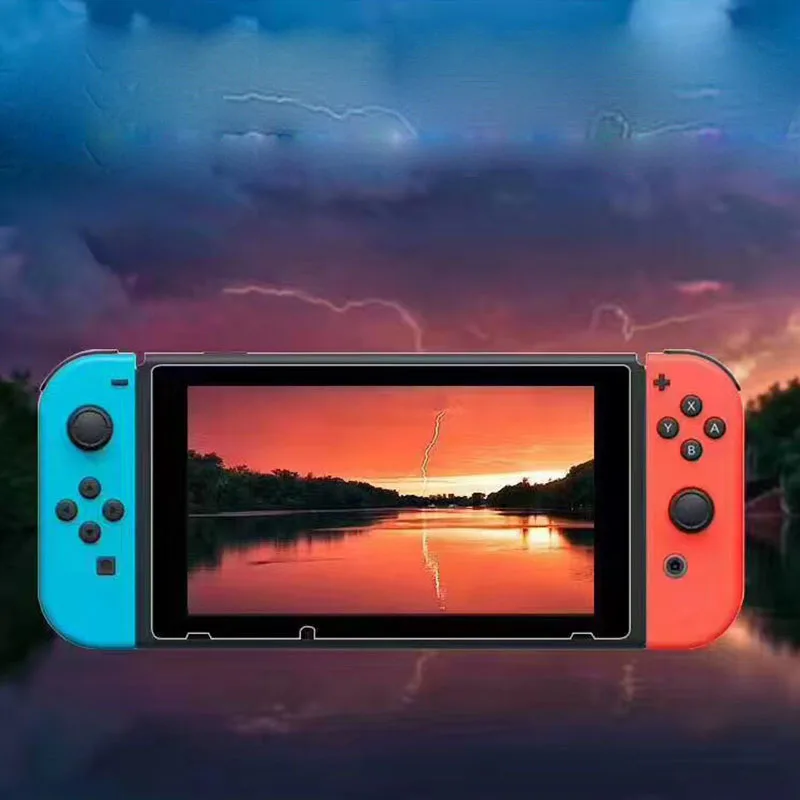Wholesale 2PCS Packed Tempered Glass Screen Protector for Nintendo Switch Game Console