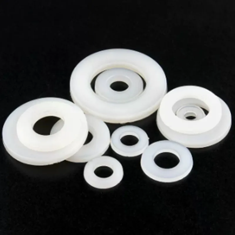 All size M2 M3 M4 M5 Black Or White Nylon Flating Washer DIN125