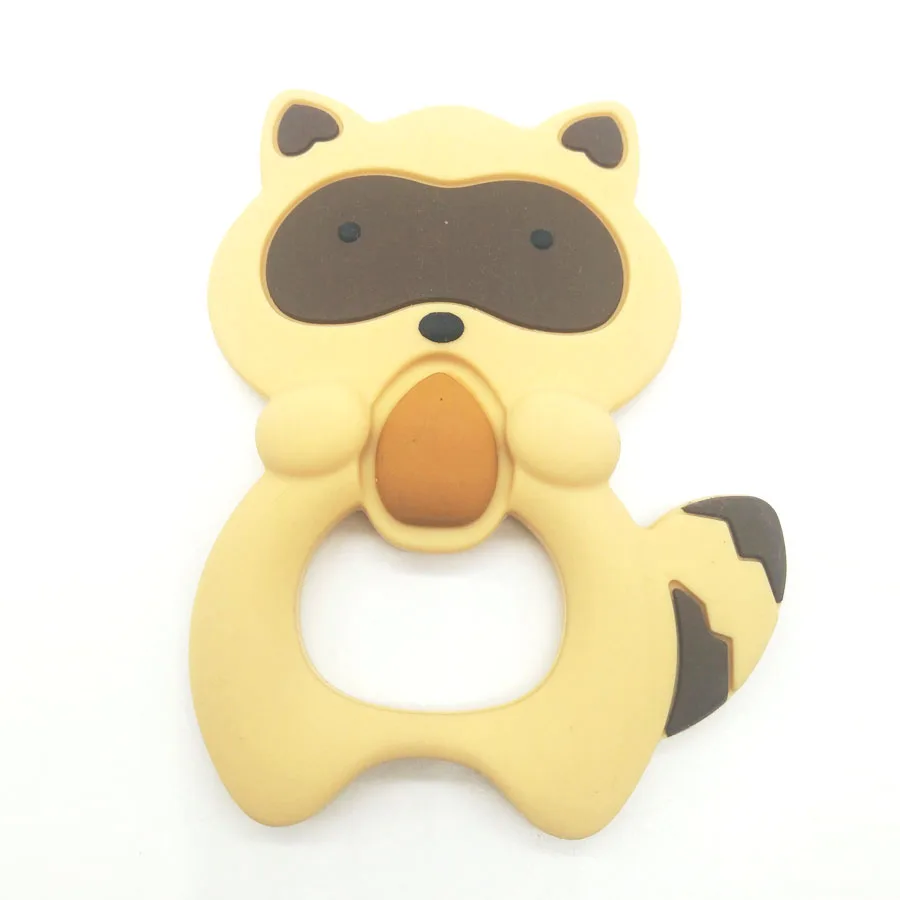 Squirrel Teether  BPA free  LFGB  approved food Silicone Sensory organic baby teether chew Toys