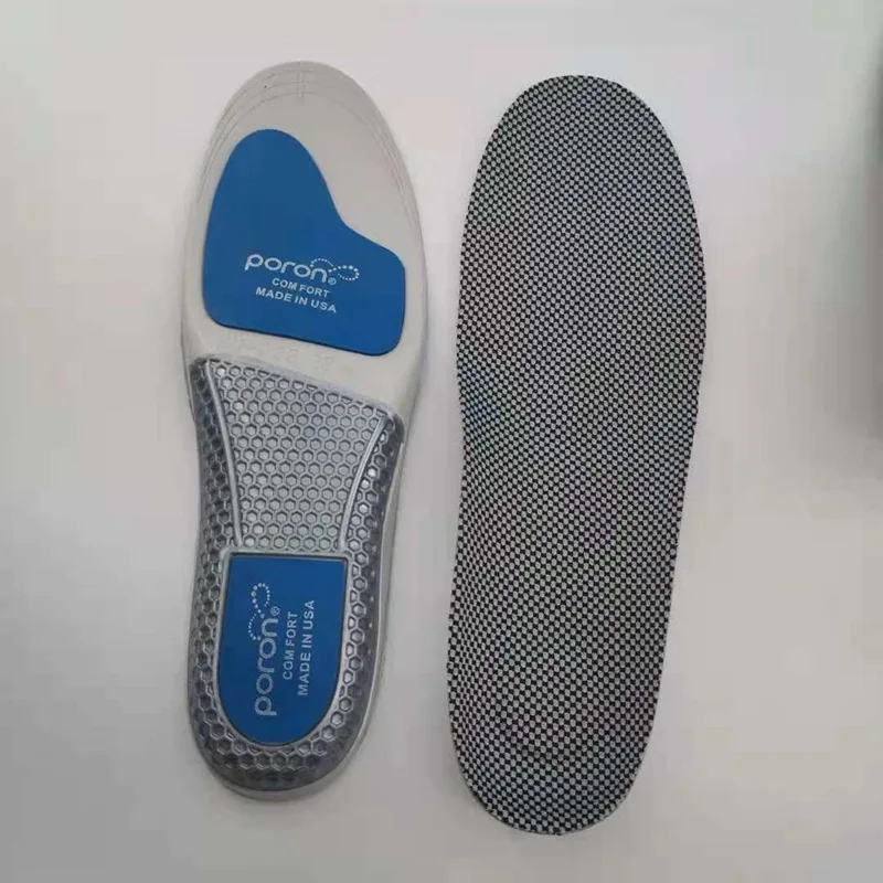 EVA Sports Insoles with Poron Padding Arch Support for Athlete Flat Foot Plantar Fasciitis Orthotic Insoles
