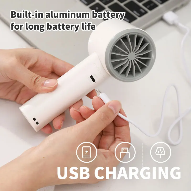 Hot Sales 3 Speed Handheld Portable Electric Fan Summer Air Cooling Outdoor Rechargeable Personal Mini Hand Fan