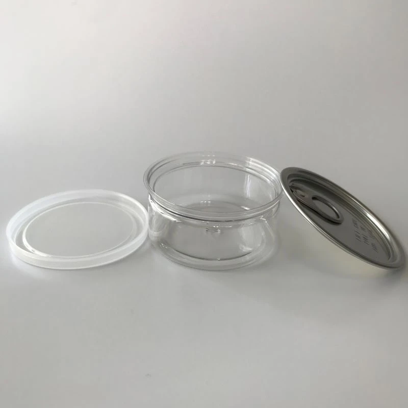 Machine Sealed 100ml 3.5g Plastic PET Candy Edible Flower Jar Can Air Tight Smell Proof Containers