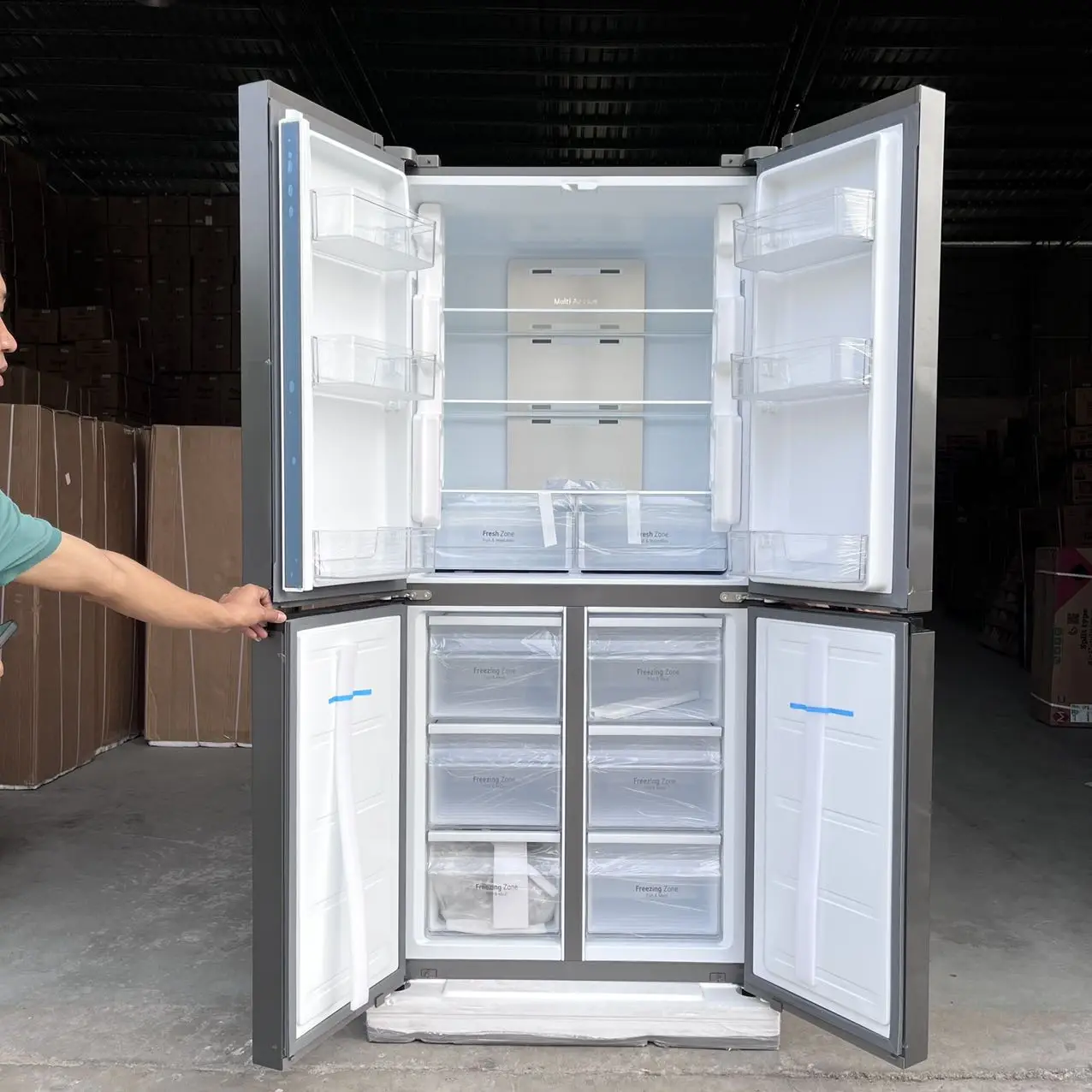 Оригинальный Холодильник LG multi door cross 4 двери холодильник поток воздуха smart BLDC с воздушным охлаждением компрессор 220 В 50/60 Гц