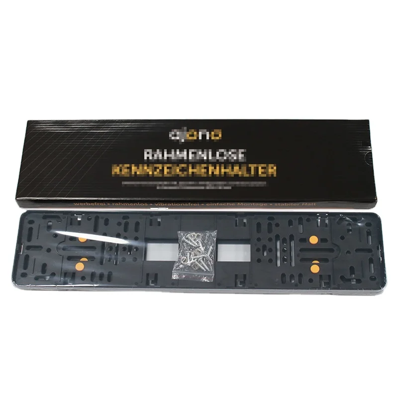 Custom Plastic wholesale european Car license Plate Frame License Plate Cover License Plate holder