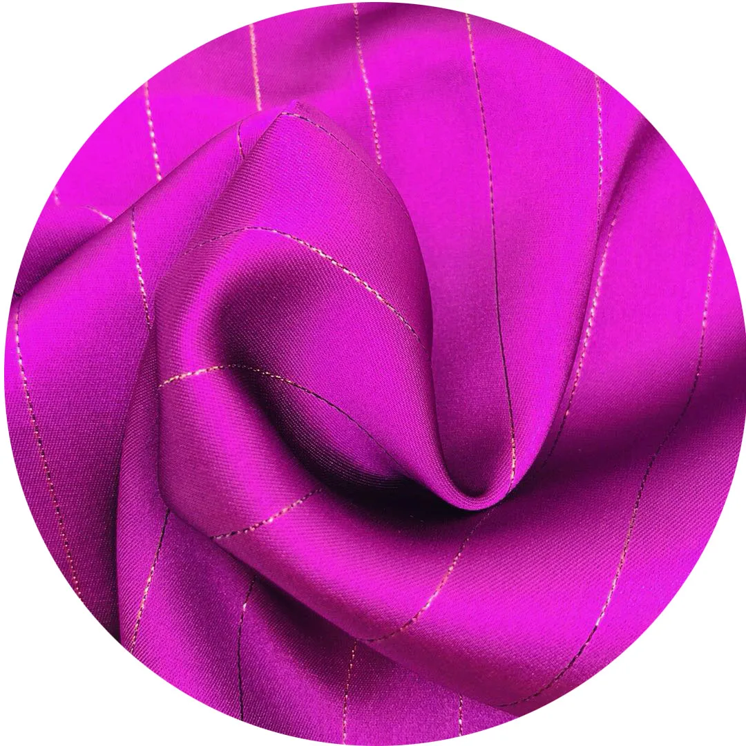 Полуматовая атласная ткань из полиэстера с люрексом, цветной шелк для свадебного платья