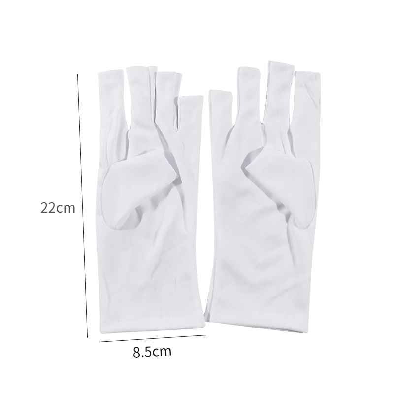 1 Pair UV Protection Glove Anti UV Radiation Protection Gloves For Nail Art Gel UV LED Lamp Nail Dryer Manicure Salon