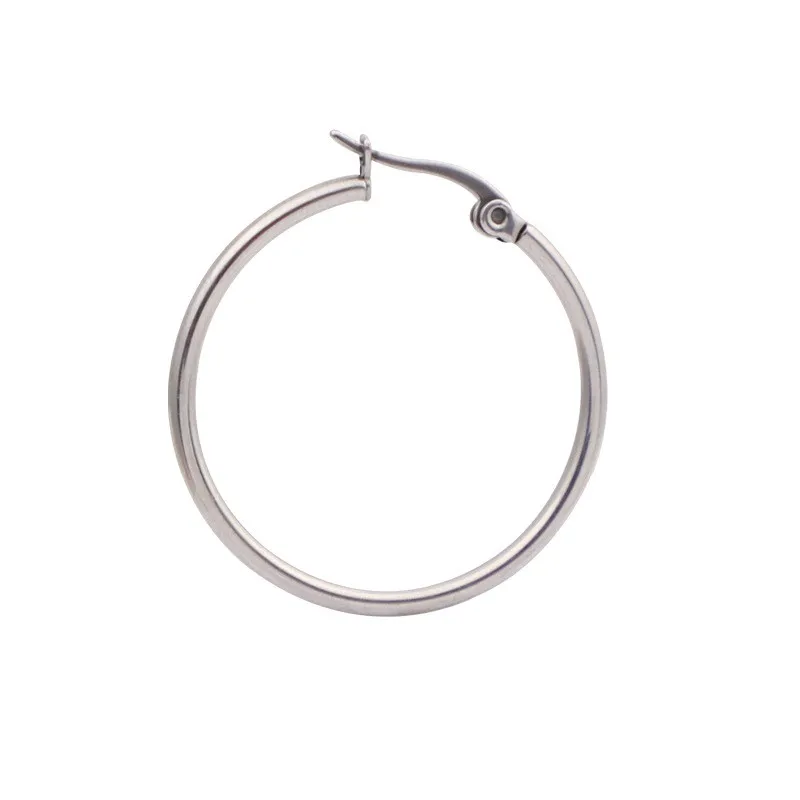 New Style Hoop Earrings 18K women earrings hoops Ladies Fashion Jewelry gold plated stainless steel hoop earrings