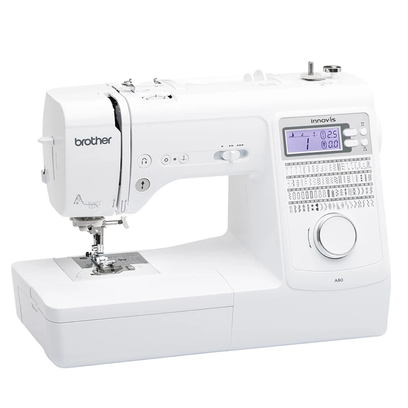 Brother A80 direct drive high speed lockstitch industrial sewing machine with side cutter and hemming