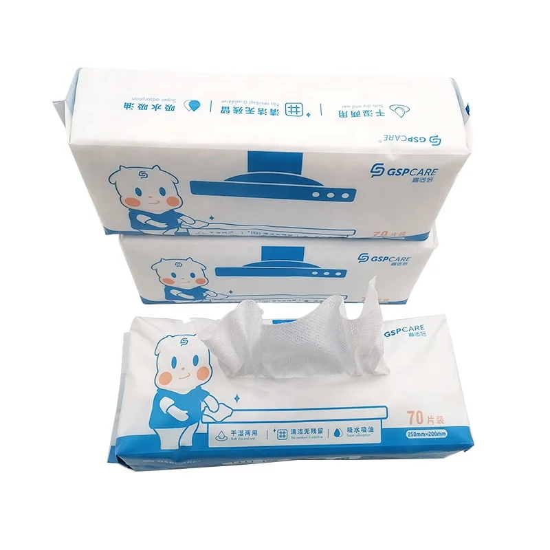 Wholesale hot sale Wet and dry durable disposable Cleaning Cloth For home kitchen lazy rag