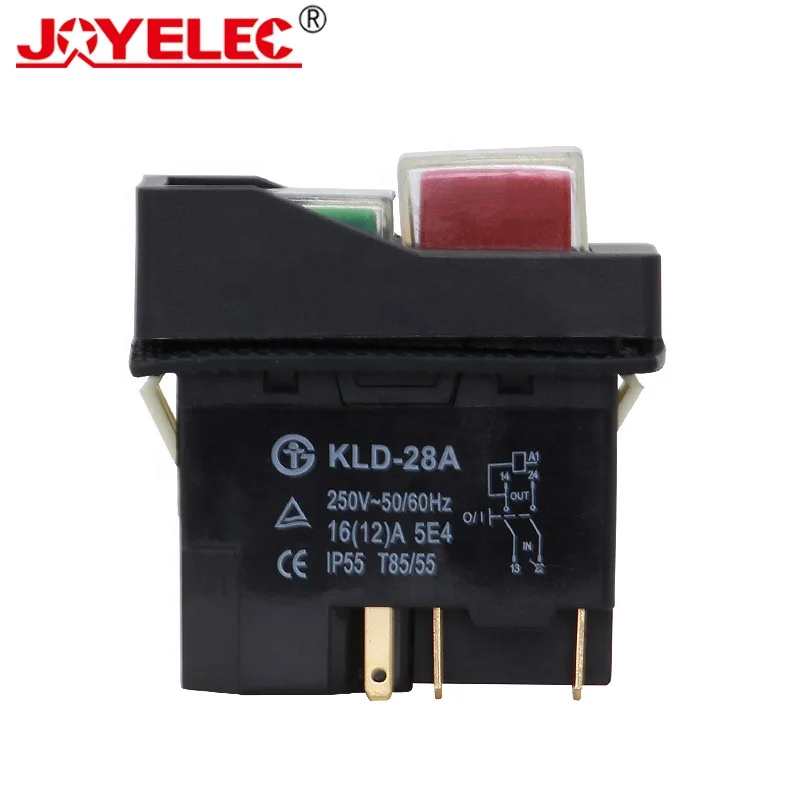 JOYELEC Electromagnetic Switch KLD-28A AC 250V IP55 Insert Type Waterproof And Explosion-proof Button Switch