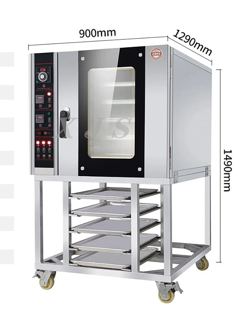 Kitchen Equipment 5-12 Trays Capacity Commercial Convection Electric Oven For Baking