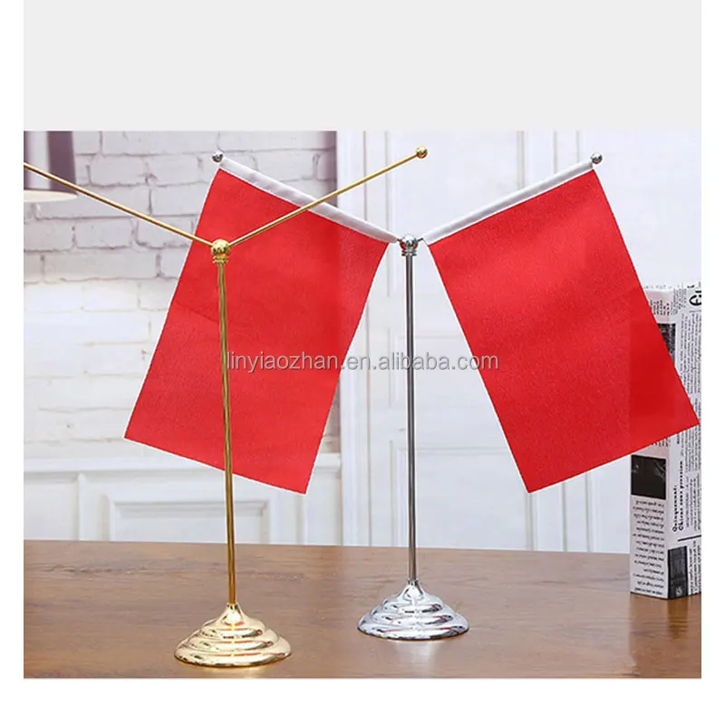 Office Display International World Country Flags Office Table Desk Flag with stand