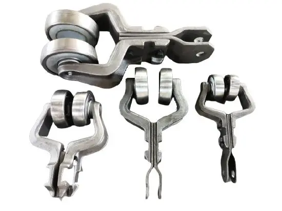 Painting Line Round Overhead Trolley Transmission Chain Hanging Oven System Drop Forged Conveyor Chain for Powder Coating