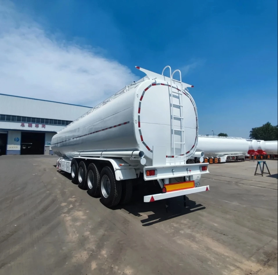High quality 3 axles 35000 40000 45000 litres aluminium fuel tank trailer for sale