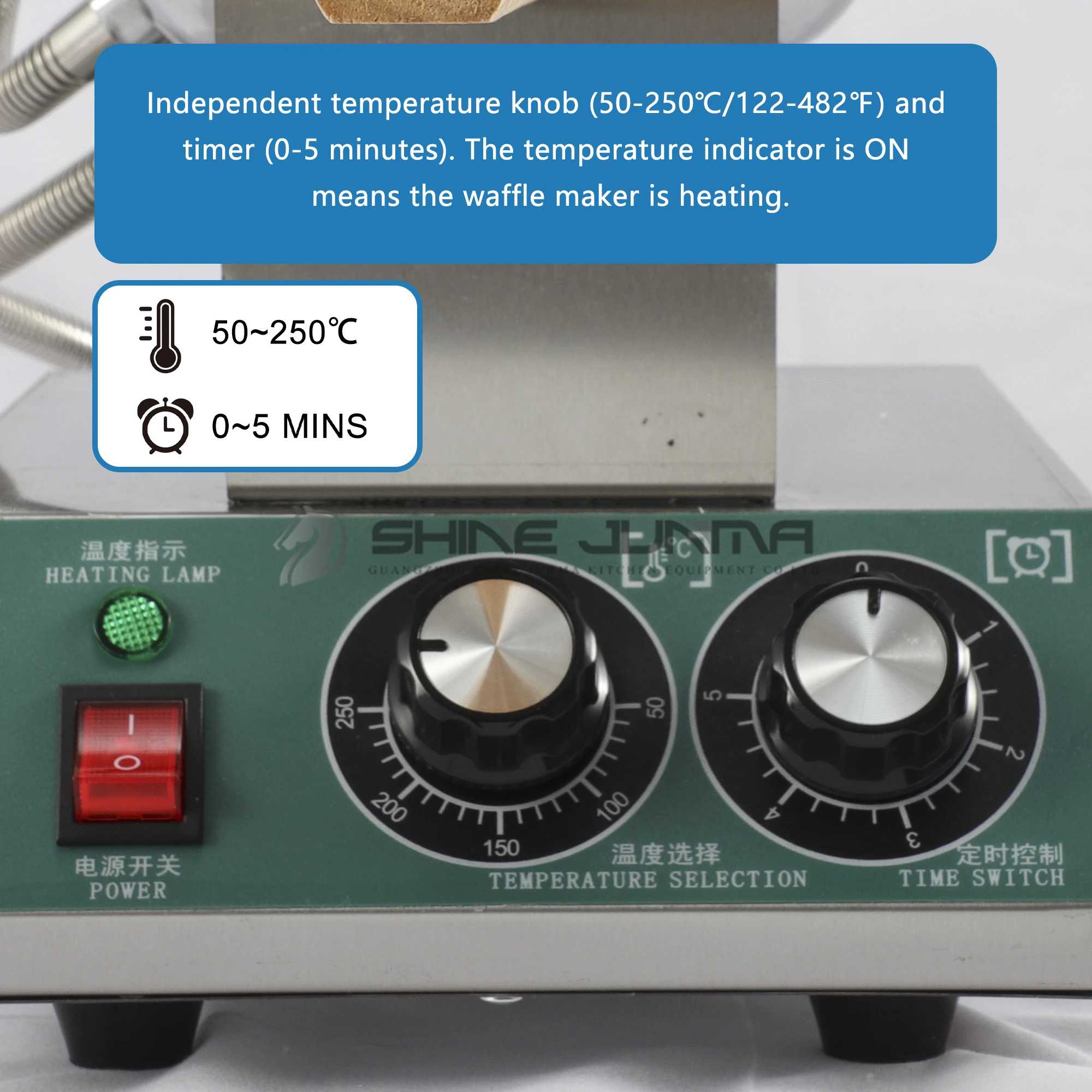 Hongkong Snack Machine Bubble Waffle Maker Mini Waffle Maker Snack Bubble Egg Cake Waffle Baker Maker With Temperature Knob