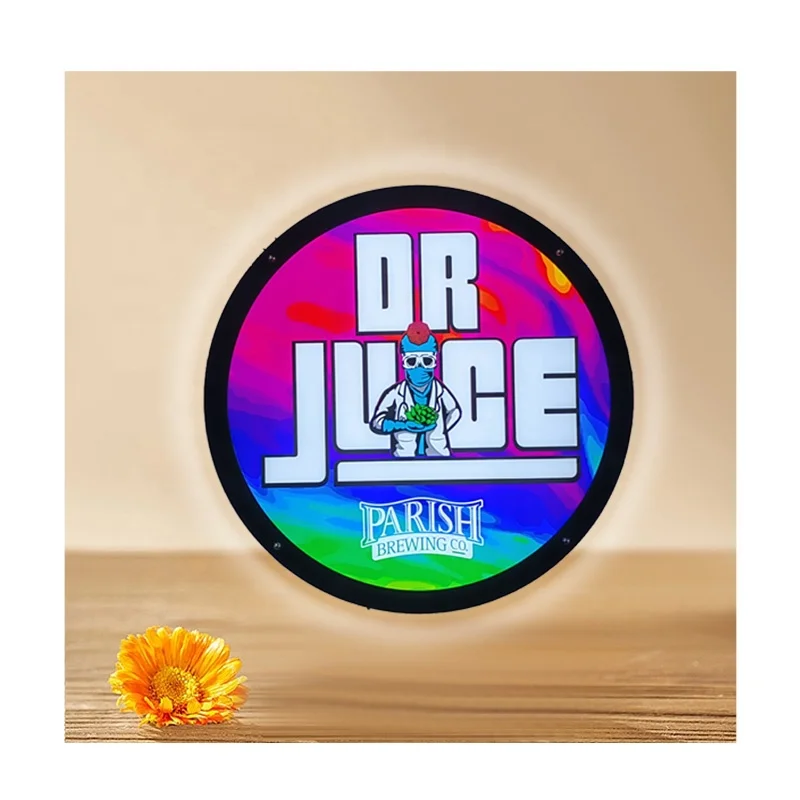 Custom Design Silkscreen Printing Crystal Led Lighting Sign Acrylic Led Light Box