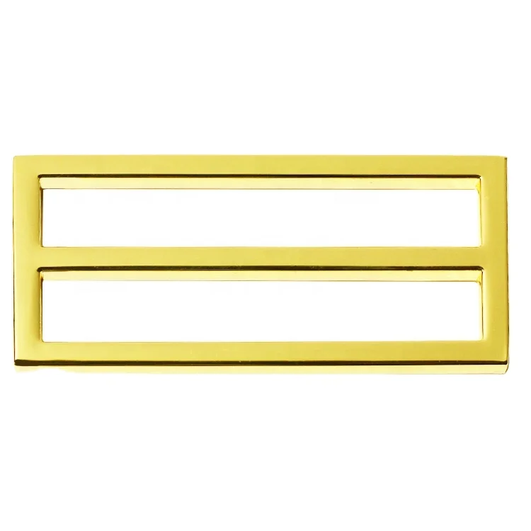 New arrival slider adjusters metal buckle gold plating luggage straps buckle for purse hardware