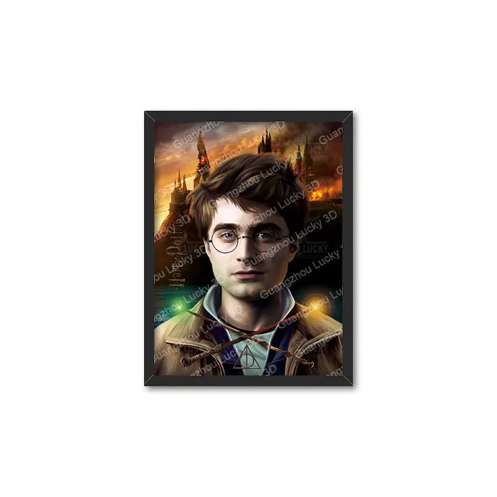 17 Designs Wholesale lenticular print 3D flips picture TV& Movie Character 3D poster lenticular for promotion gift