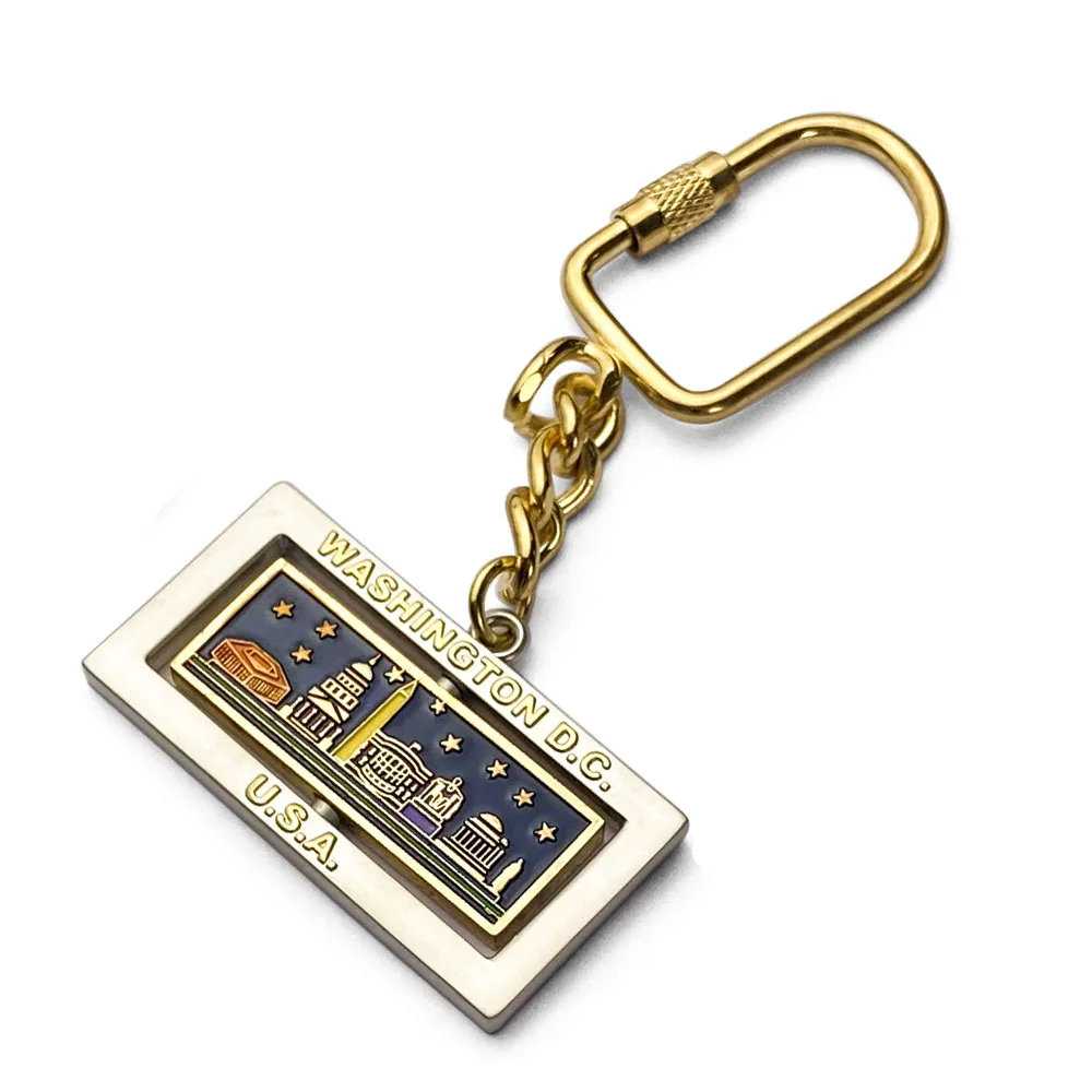 indonesia gold photo souvenirs metal keychain