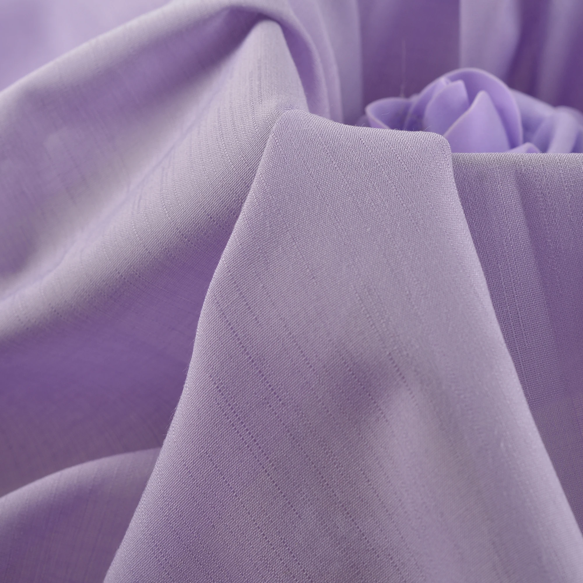 Spun rayon jacquard bamboo joint fabric 102GSM woven polyester imitation linen fabric for shirt dress clothing Hanfu fabric