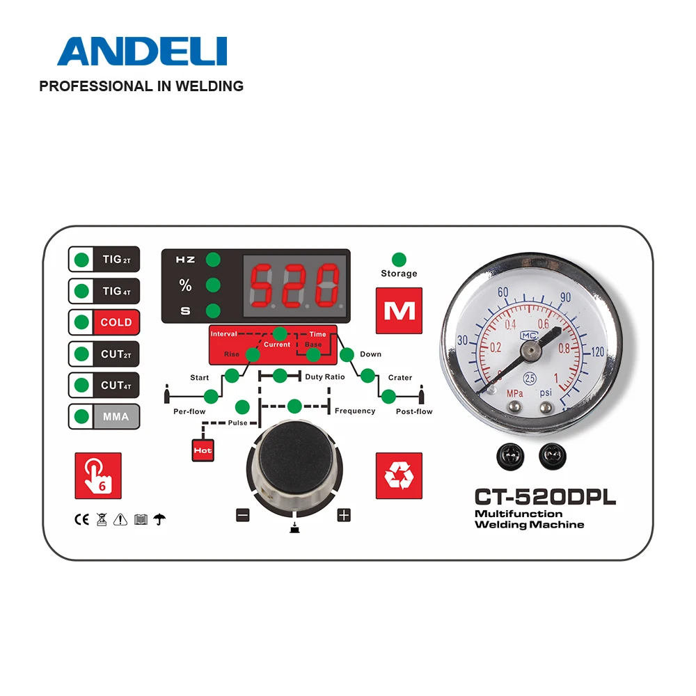  ANDELI CT-520DPL многофункциональный сварочный аппарат 5 в 1 с