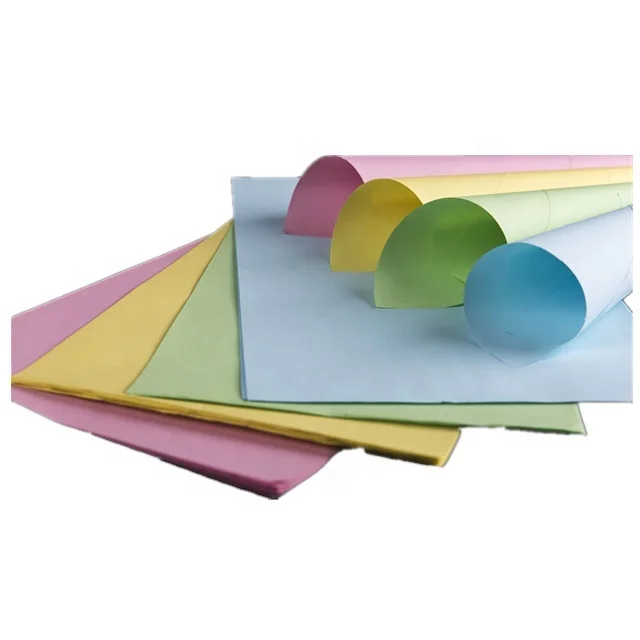 Bue Image NCR Paper for Laser Printers White Pink Yellow Blue Green 43*61cm Carbonless Paper