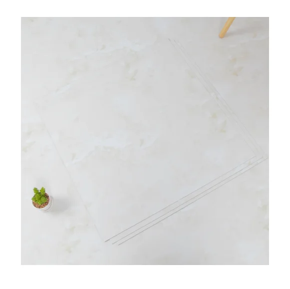New arrival plastic flooring pvc floor vinyl tile Customized Size Self Adhesion Waterproof Plastic Composite PVC Flooring