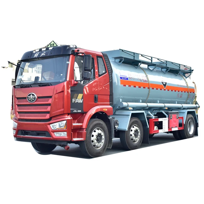 FAW 6x2  15CBM Chemical Tank Truck Water Bowser Truck Fuel Tank Truck For Chemical  Liquid