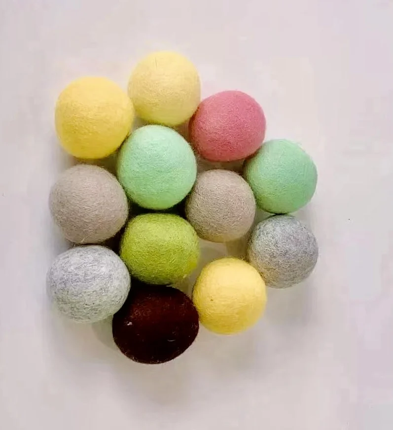 Оптовая продажа шерстяных шариков для стирки, шарики ручной работы из органической шерсти для стирки без химикатов